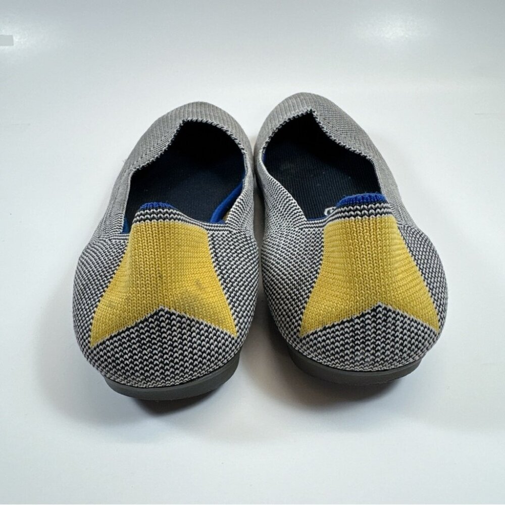 Rothy's Womens 9 Shale Ribbon Stripe Round Toe Flats - Picture 7 of 14